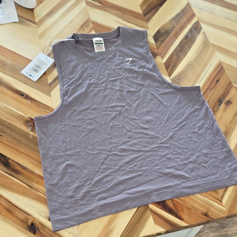 Gymshark Lavender Cropped Muscle Tee